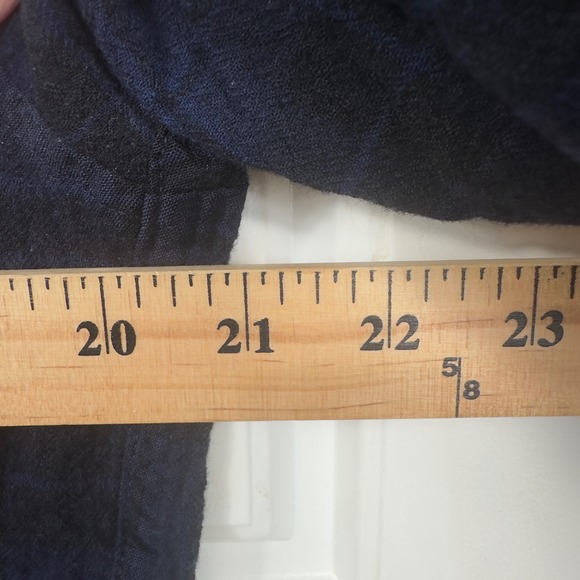 Pendleton Sir Pendleton Clergy Tartan Plaid‎ Button Down Shirt Men L Blue Wool - Picture 6 of 10